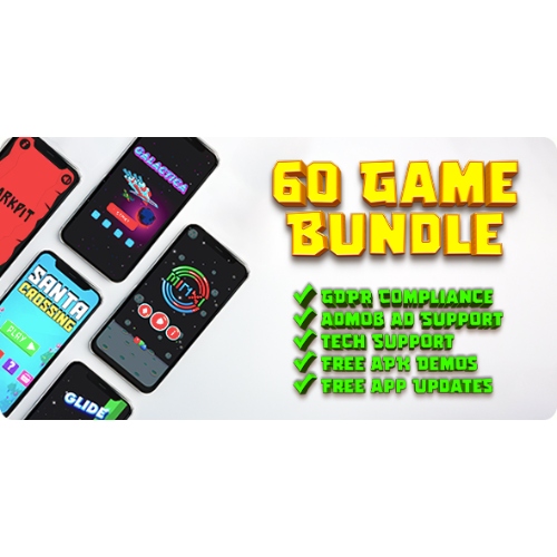 60 Games Ultimate Bundle – Android Games for Reskin and Publishing