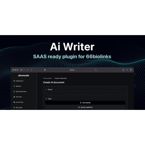 AI – Writing Assistant, Image Generator, Speech to Text – 66biolinks plugin AI – Writing Assistant, Image Generator, Speech to Text – 66biolinks plugin - Görsel 1