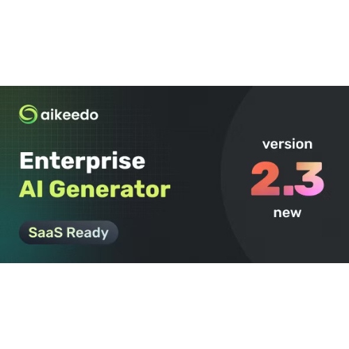 Aikeedo AI – AI Chat, Content, Image, Voice, Code – SaaS – OpenAI, Claude, StabilityAI, ElevenLabs Aikeedo AI – AI Chat, Content, Image, Voice, Code – SaaS – OpenAI, Claude, StabilityAI, ElevenLabs - Görsel 1