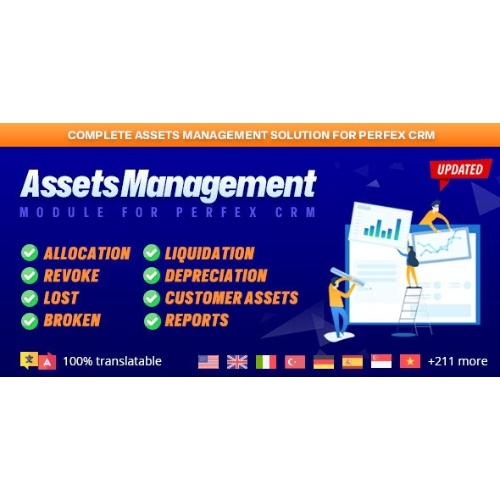 Assets Management module for Perfex CRM – Organize company and client assets