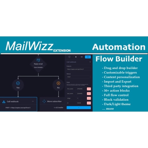 Automation Flow Builder for MailWizz EMA
