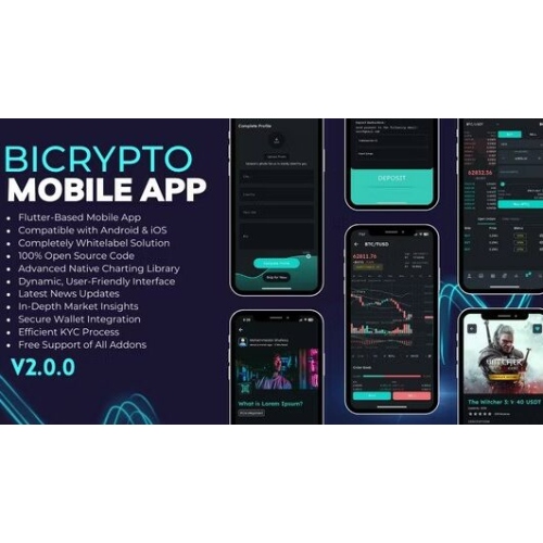 Bicrypto Mobile – Fully Native Flutter Mobile App for Bicrypto