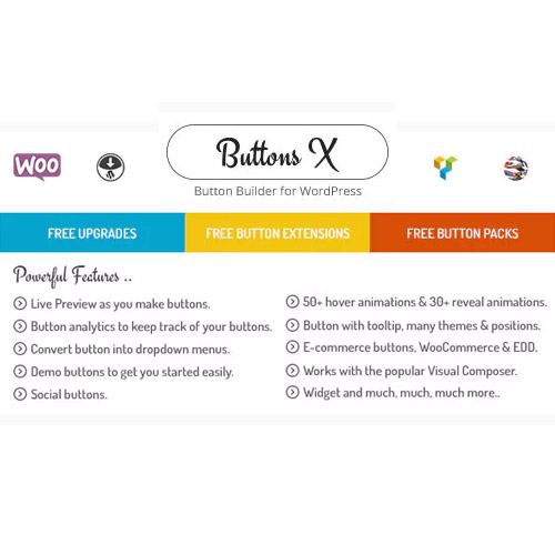 Buttons X – Powerful Button Builder for WordPress Buttons X – Powerful Button Builder for WordPress - Görsel 1