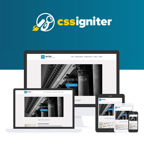 CSS Igniter Factum WordPress Theme CSS Igniter Factum WordPress Theme - Görsel 1