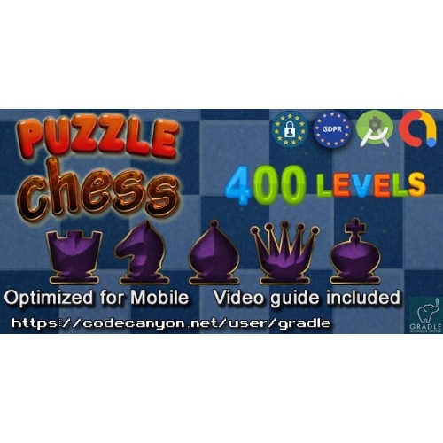 Chess Puzzle 400 (Admob + GDPR + Android Studio)