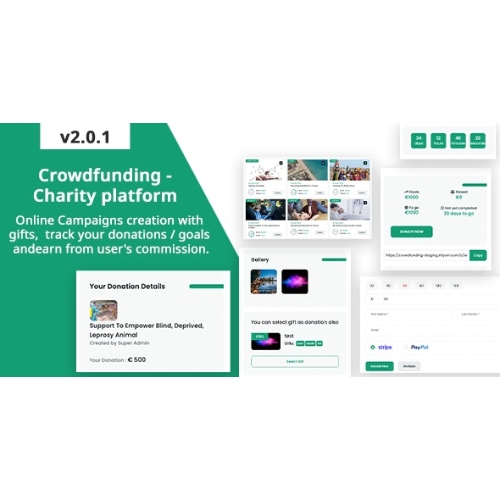 Crowdfunding – Fund raising platform / Charity / Donation