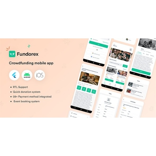 Fundorex – Crowdfunding Platform Flutter Mobile App