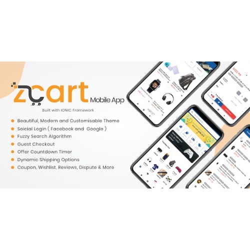 Customer App for zCart Multi-vendor Marketplace | Mobile