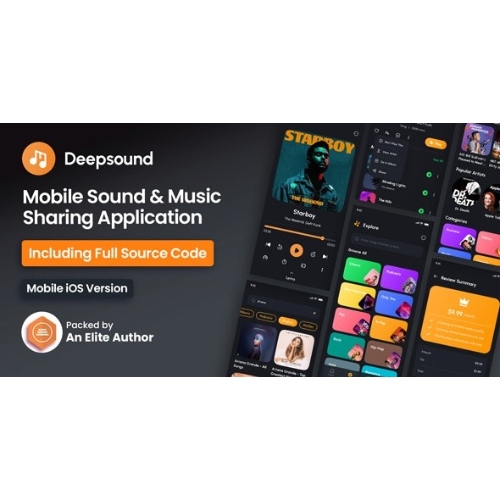DeepSound IOS- Mobile Sound & Music Sharing Platform Mobile IOS Application
