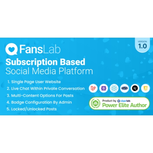 FansLab – Subscription Based Social Media Platform