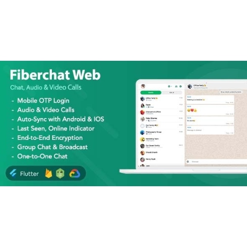 Fiberchat Web | Chat & Calling Web App | Flutter Web App