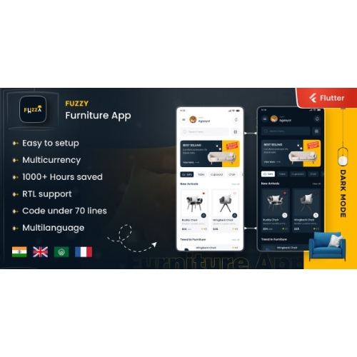 Fuzzy – Ecommerce Flutter Ui KIt Template