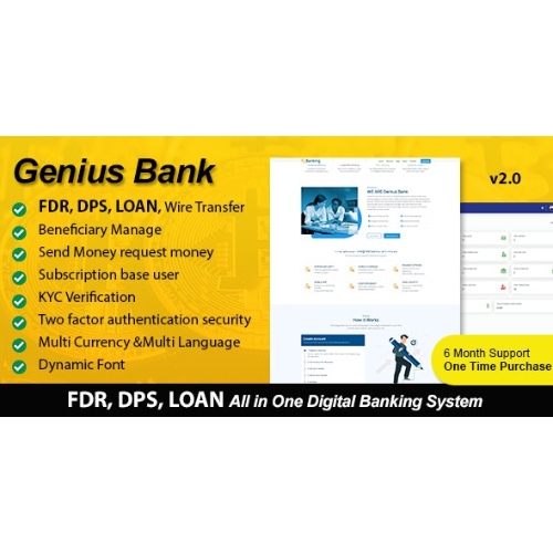 Genius Bank – All in One Digital Banking System