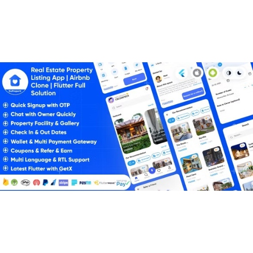 GoProperty – Real Estate Property Listing App | Rentals-Exchange-Buy | Airbnb Clone | Full Solution