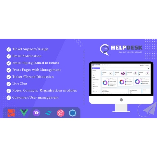 HelpDesk – Online Ticketing System with Website – ticket support and management