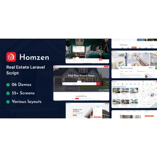 Homzen – Laravel Real Estate Agency Portal Multilingual