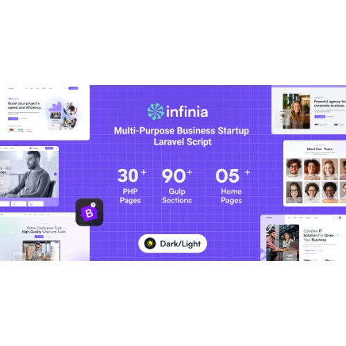 Infinia – Multipurpose Business Consulting Startup Laravel Script