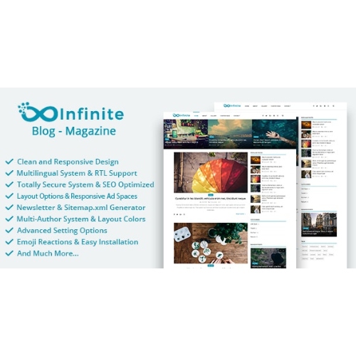 Infinite – Blog & Magazine Script
