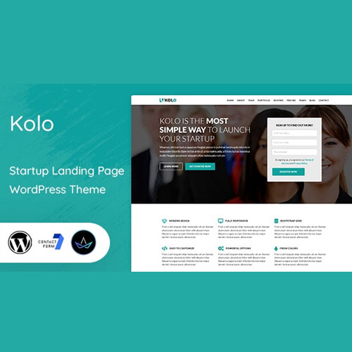 Kolo – Startup Landing Page WordPress Theme