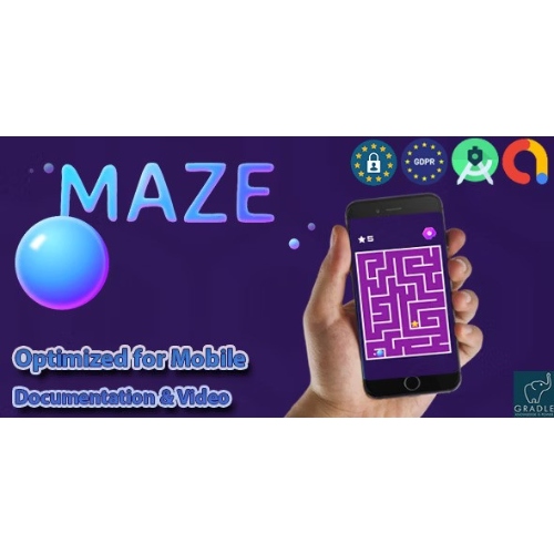 MAZE NEON (Admob + GDPR + Android Studio)