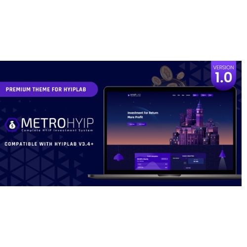 METROHYIP – Premium Theme For HYIPLab