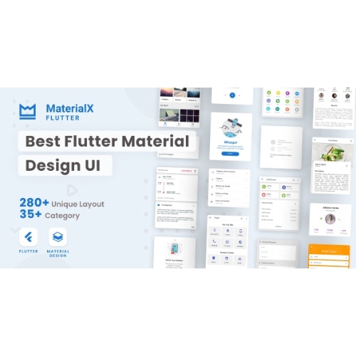 MaterialX Flutter – Flutter Material Design UI 2.4