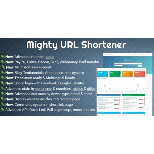 Mighty URL Shortener | Short URL Script