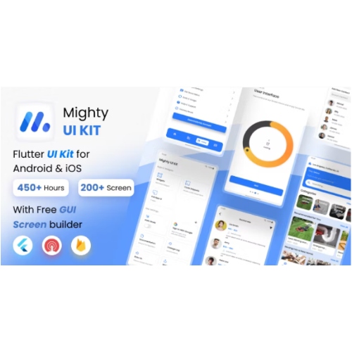 MightyUIKit – Flutter 3.x UI Kit with Screen Builder