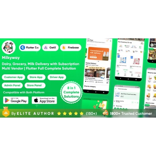 Milkyway – Multi-Vendor Milk Subscription App | Daily Milk & Grocery Delivery App | Full Solution