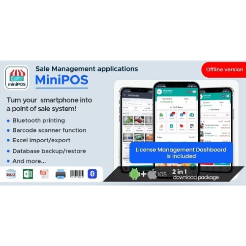 MiniPOS Offline – Xamarin.Forms Mobile POS Application with License System