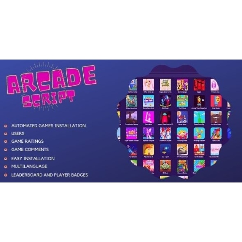 Mobile Responsive Arcade Site Script