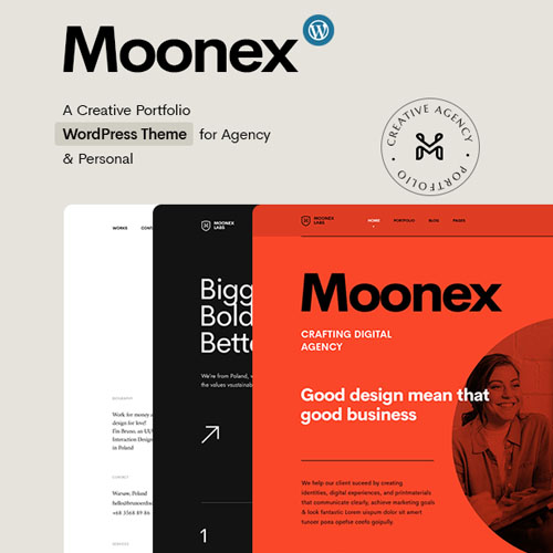 Moonex – Agency & Portfolio WordPress Theme
