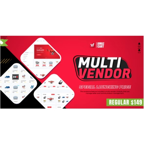 Multi-Vendor – AmazCart Laravel Ecommerce System CMS Module