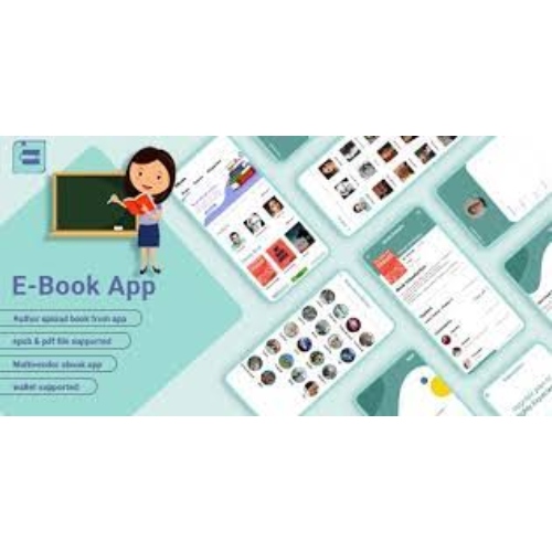 MultiVendor ebook Android App (Paid book app, PDF, ePub, payment gateway) + admin panel + author pa