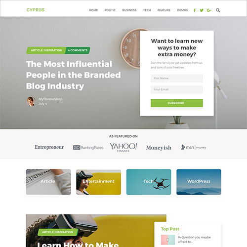 MyThemeShop Cyprus WordPress Theme MyThemeShop Cyprus WordPress Theme - Görsel 1
