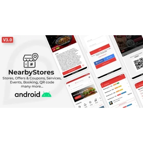 NearbyStores Android – Offers & Coupons, Events, Restaurant, Services & Booking 3.1