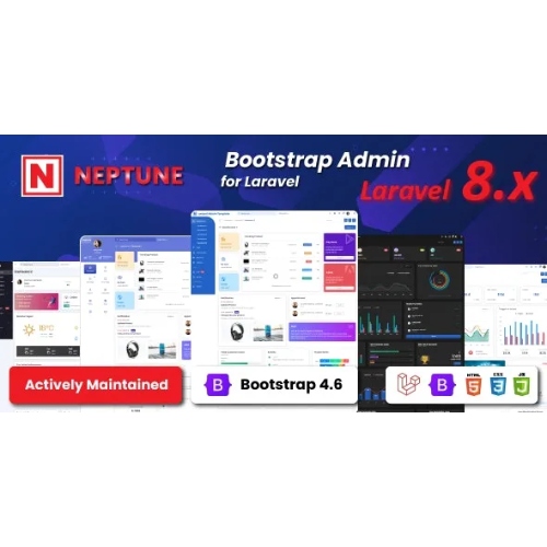 Neptune Laravel Admin UI Template