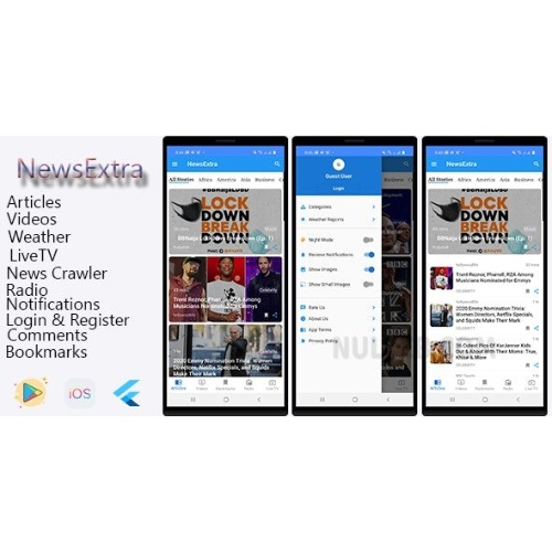 NewExtra Flutter App For Android & IOS
