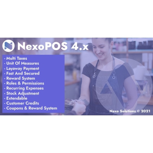 NexoPOS Extendable PHP Point of Sale