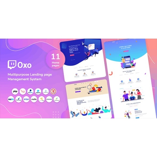 OXO – Multipurpose Landing page CMS