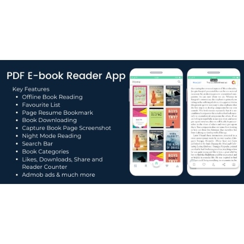 PDF Ebook Reader App + Admin App