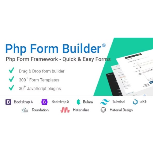 PHP Form Builder – Advanced HTML forms generator with Drag & Drop