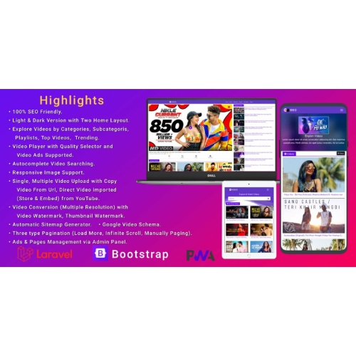 PHP Video Script – Laravel