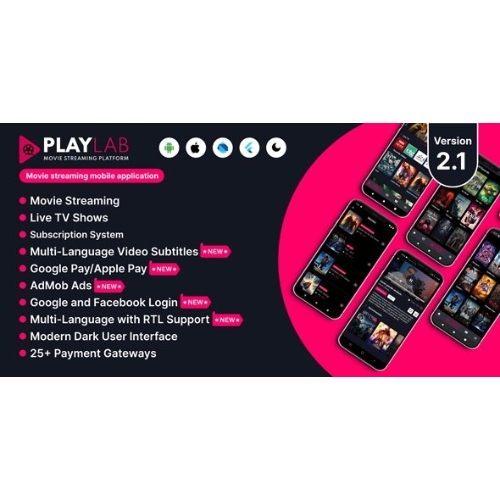 PlayLab – Cross Platform on Demand Movie Streaming Mobile Application
