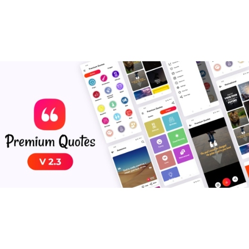 Premium Quotes – Quotes App With Admin Panel, AdMob and FAN Ads