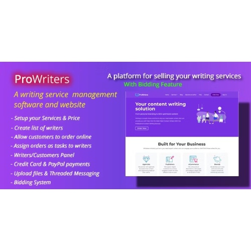 ProWriters – Sell writing services online