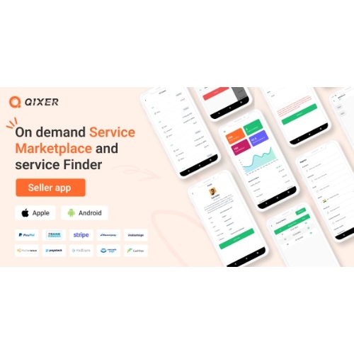 Qixer – Multi-Vendor On demand Service Marketplace Seller App