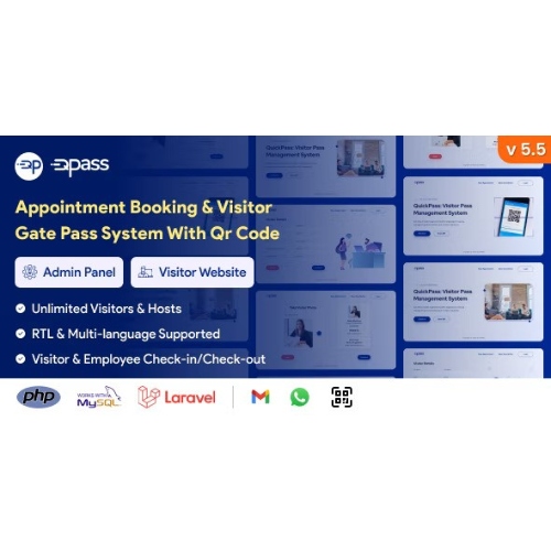 QuickPass: Appointment Booking & Visitor Gate Pass System With Qr Code