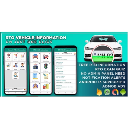 RTO Vehicle Information Android App – RTO Vehicle Info App , Vehicle Information Tracker | Admob Ads