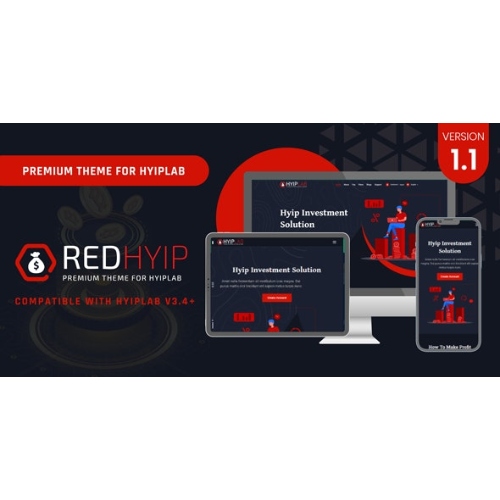RedHyip – Premium Theme For HYIPLAB